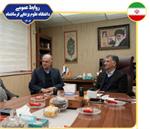 در دیدار حاج رستگار یوسفی نماینده مردم اورامانات در مجلس شورای اسلامی با دکتر سروش رئیس دانشگاه علوم پزشکی