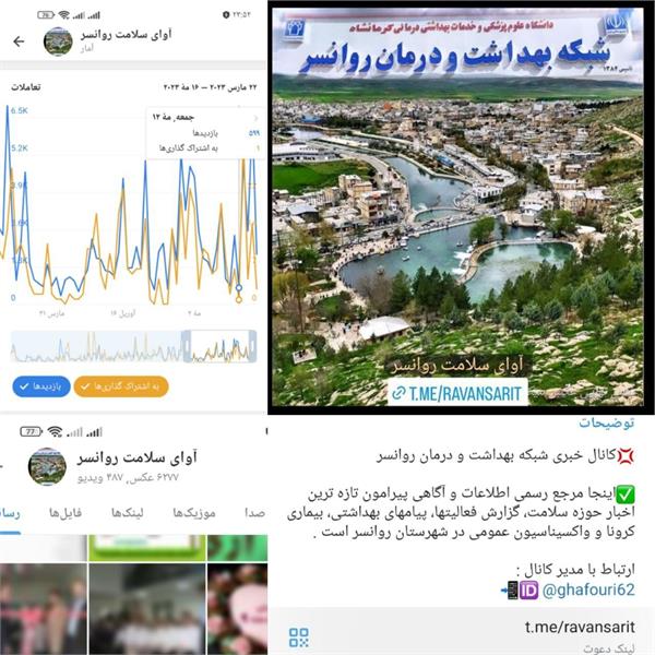 درج بیش از هفت هزار پیام در طی هفت سال فعالیت کانال خبری شبکه بهداشت و درمان شهرستان روانسر