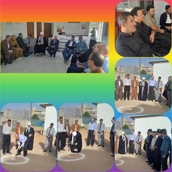 آئین کلنگ زنی ساختمان مرکز دیالیز بیمارستان امام رضا (ع) روانسر