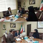 دیدار دکتر جشن پرور فرماندار شهرستان و دکتر مظفری مدیر شبکه با دکتر سروش سرپرست دانشگاه