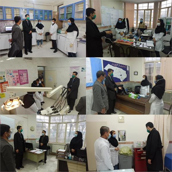 گزارش تصویری بازدید سرپرست جدید شبکه بهداشت و درمان از مراکز تابعه